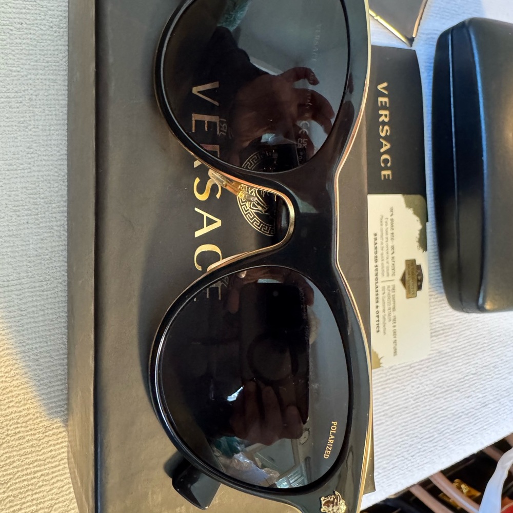 Versace Black Polarized Sunglasses - Picture 2 of 5
